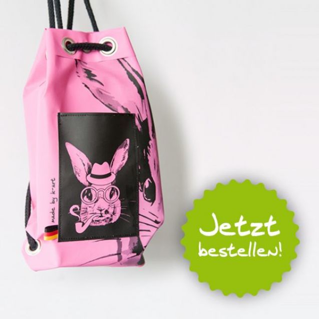 Turnbeutel, Mini-Rucksack, TOP-Ostergeschenk, Top-Geschenk zu Ostern, online kaufen, inklusive Versand, reflektierend, Kinder, Damen, Herren, günstig