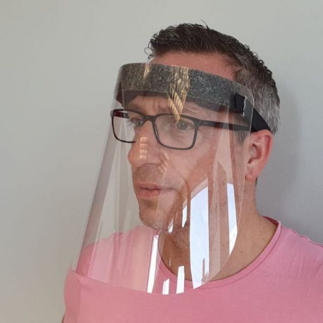 Spuckschutzsmaske, Gesichtsschutzmaske, Face Shield, Schutz vor Viren, Corona-Schutz, Corona-Pandemi, optimaler Schutz vor Corona-Viren, Bakterien