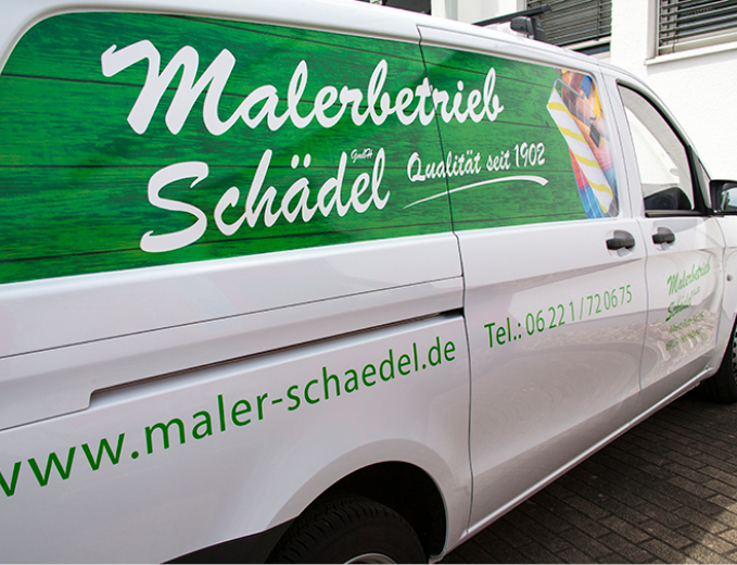 Entwurf für eine Autobeklebung, Autobeschriftung günstig in Heidelberg, Mannheim, Rhein-Neckar-Kreis - www.katzergmbh.de