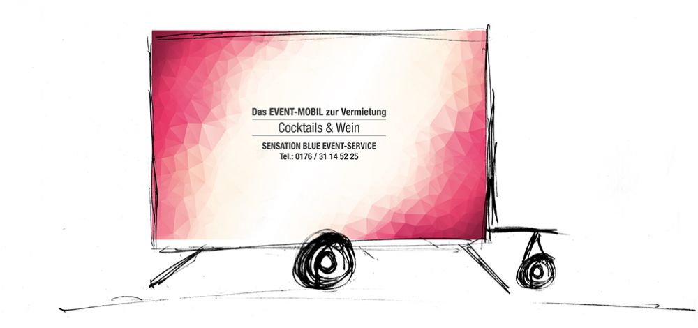Entwurf, Grafik, Layout für die Beklebung eines Anhängers, inkl. Produktion und anschließender Montage - Katzer Printvision Gmbh Sandhausen, Heidelberg, Mannheim, Rhein-Neckar-Kreis - Entwurf Yvonne Blesch