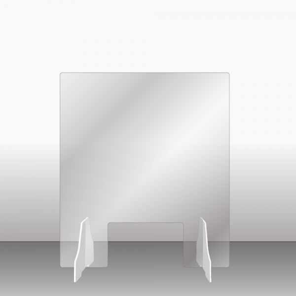 transparente Spuckschutzwand mit Durchreiche - optimal für Bank, Hotel, Rezeption an Krankenhäusern, Kinokassen etc. - günstig online bestellen