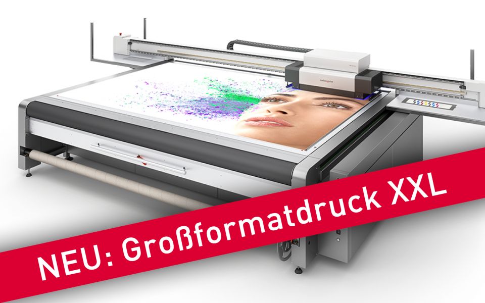 neuer Flachbettdrucker für Großformate - günstig, schnell, brillant drucken