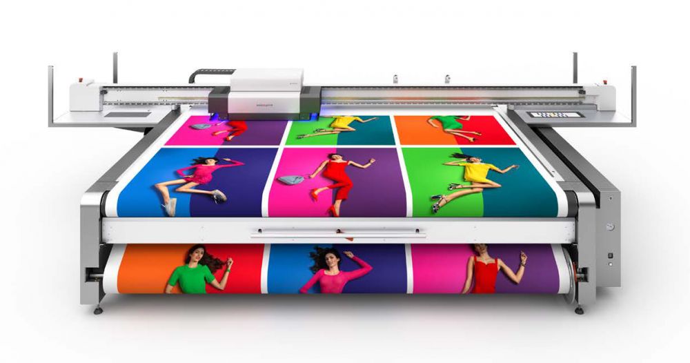 wir bedrucken Rollenmaterial, Bogenware, Plattenmaterial auf dem Großformatdrucker