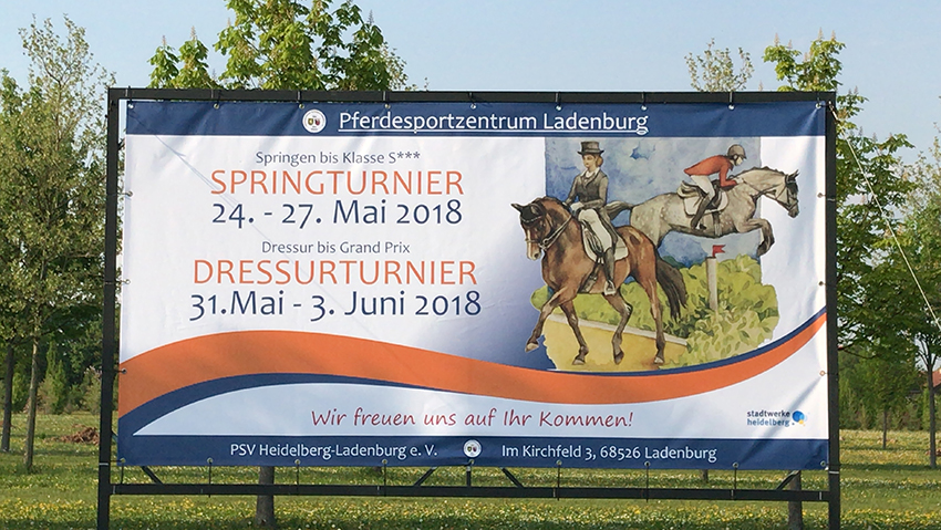 Werbebanner günstig, schnell drucken - Sandhausen, Heidelberg, Mannheim, Rhein-Neckar-Kreis